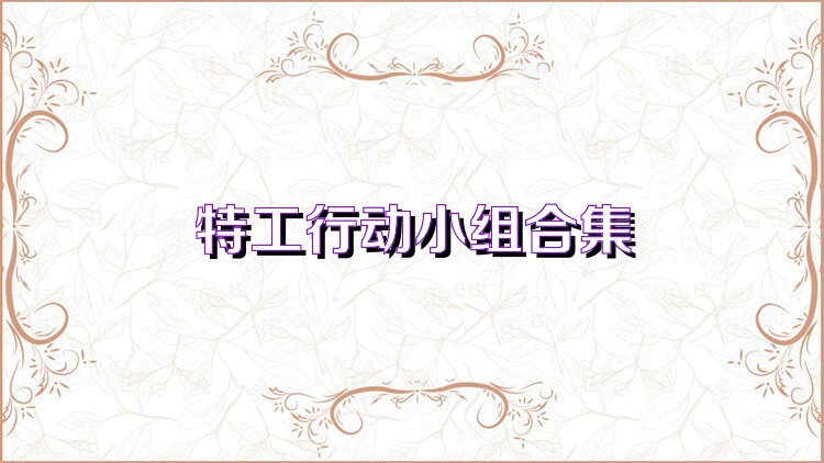 特工行动小组合集